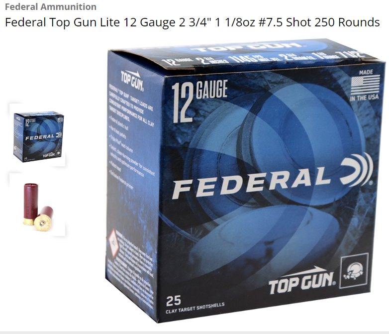 Federal TGL Top Gun 12 Gauge